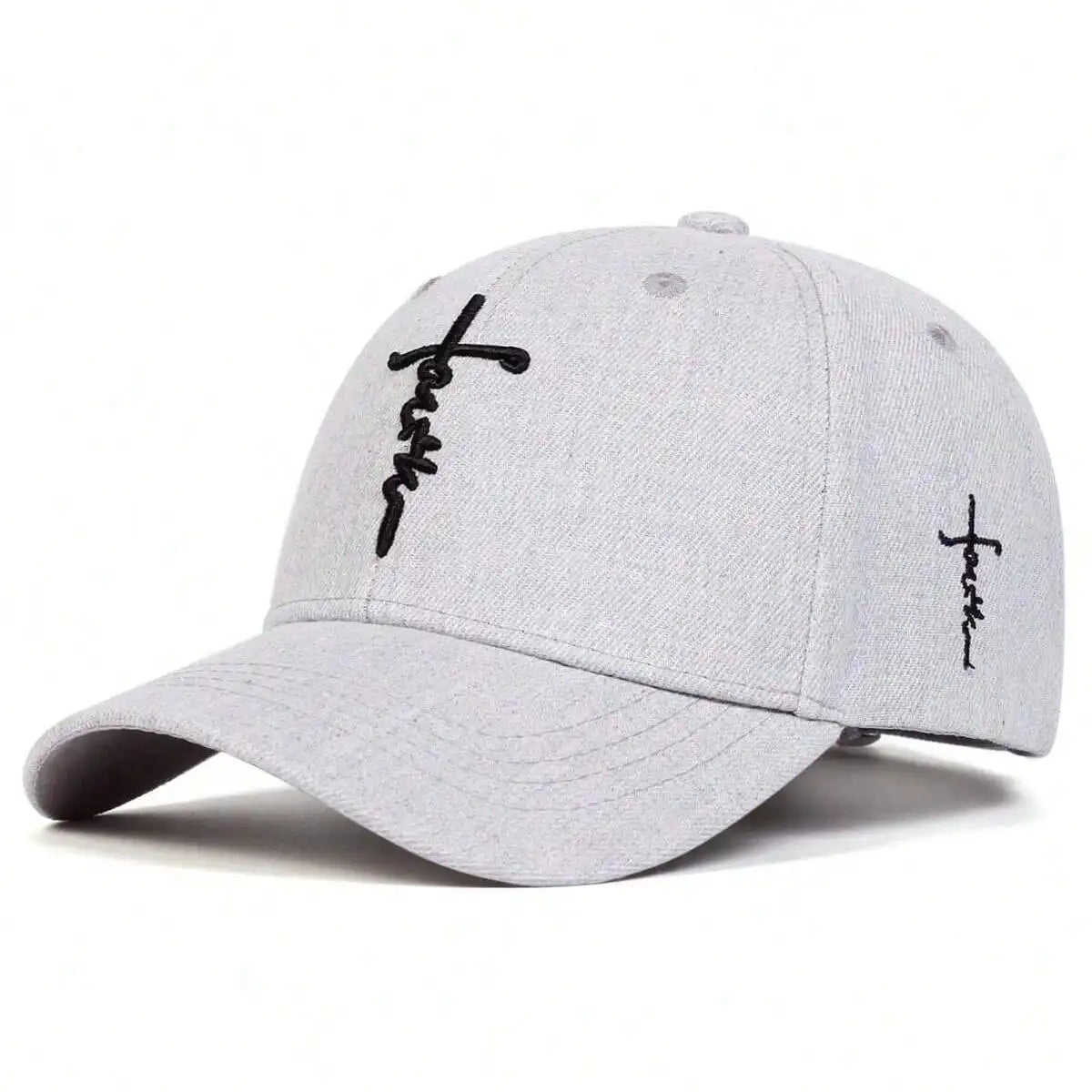 Casquette de Baseball Broderie Fashion Faith Hommes Femmes Printemps Été Chapeaux de Soleil Coton Snapback Unisexe Hip Hop Casquettes Trucker Gorras