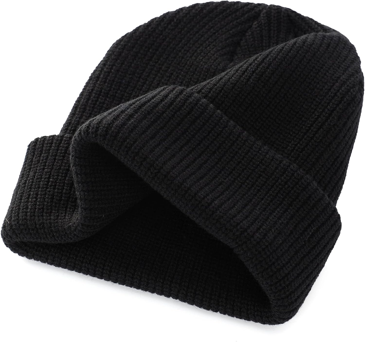 Connectyle Classic Double Layer Knit Beanie Hat Warm Thick Acrylic Winter Hats Daily Cuffed Beanies Watch Hat for Men Women - Caps Fitted Little RockCaps Fitted Little Rock Caps Fitted Little Rock