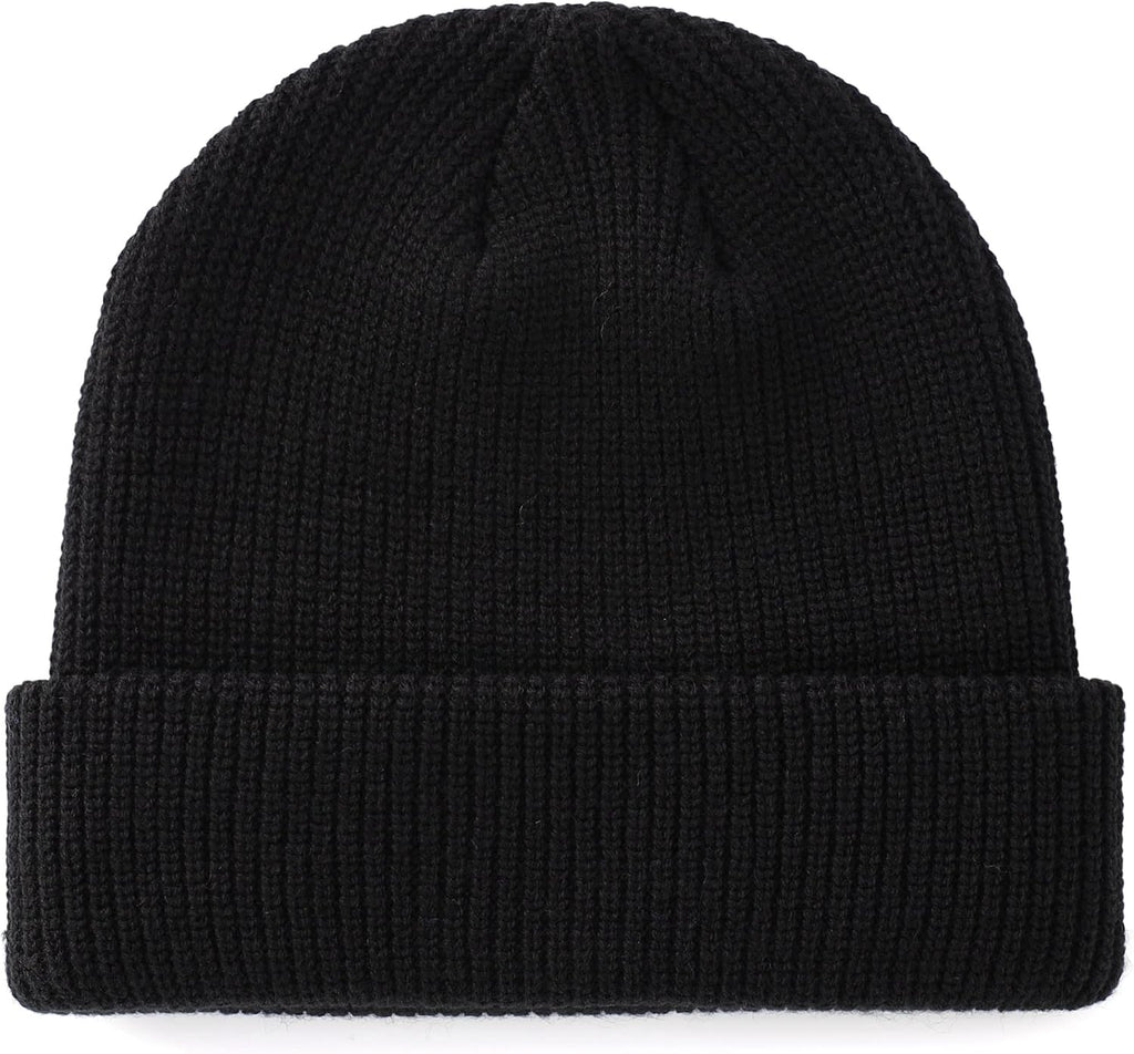 Connectyle Classic Double Layer Knit Beanie Hat Warm Thick Acrylic Winter Hats Daily Cuffed Beanies Watch Hat for Men Women - Caps Fitted Little RockCaps Fitted Little Rock Caps Fitted Little Rock