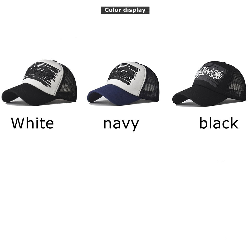 Cotton Embroidered Baseball Cap Summer Color Matching Mesh Cap Men And Women Outdoor - Caps Fitted Little Rock Caps Fitted Little RockCaps Fitted Little Rock