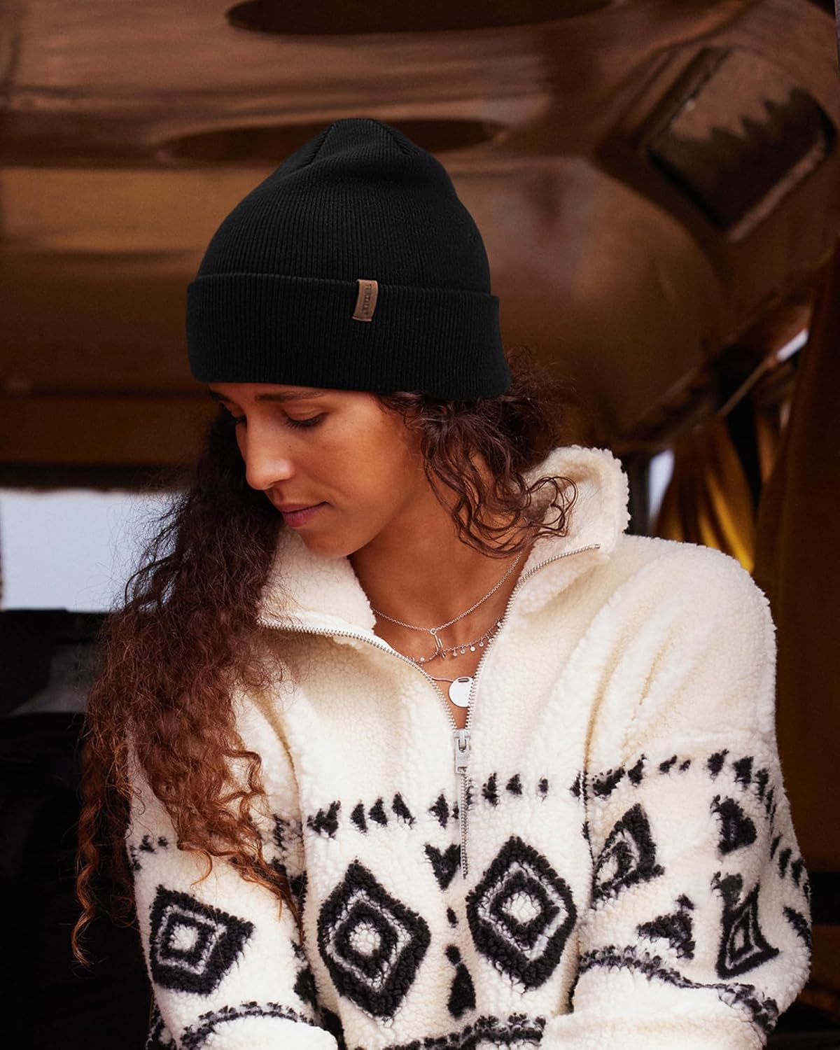 FURTALK Beanie for Men Women Cuffed Thick Knitted Unisex Winter Hat Beanies Skull Cap - Caps Fitted Little RockCaps Fitted Little Rock Caps Fitted Little Rock