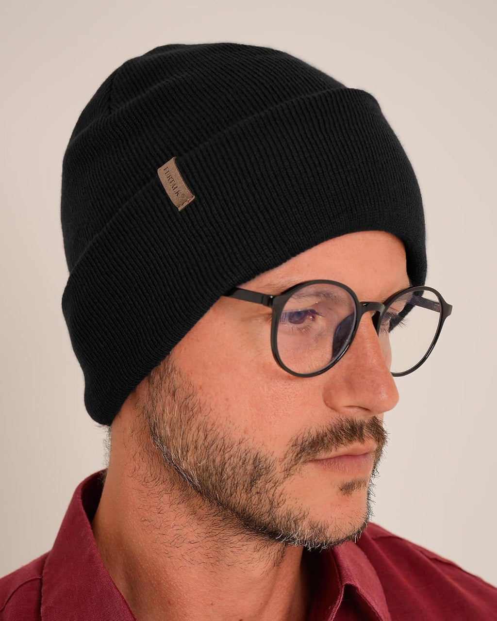 FURTALK Beanie for Men Women Cuffed Thick Knitted Unisex Winter Hat Beanies Skull Cap - Caps Fitted Little RockCaps Fitted Little Rock Caps Fitted Little Rock