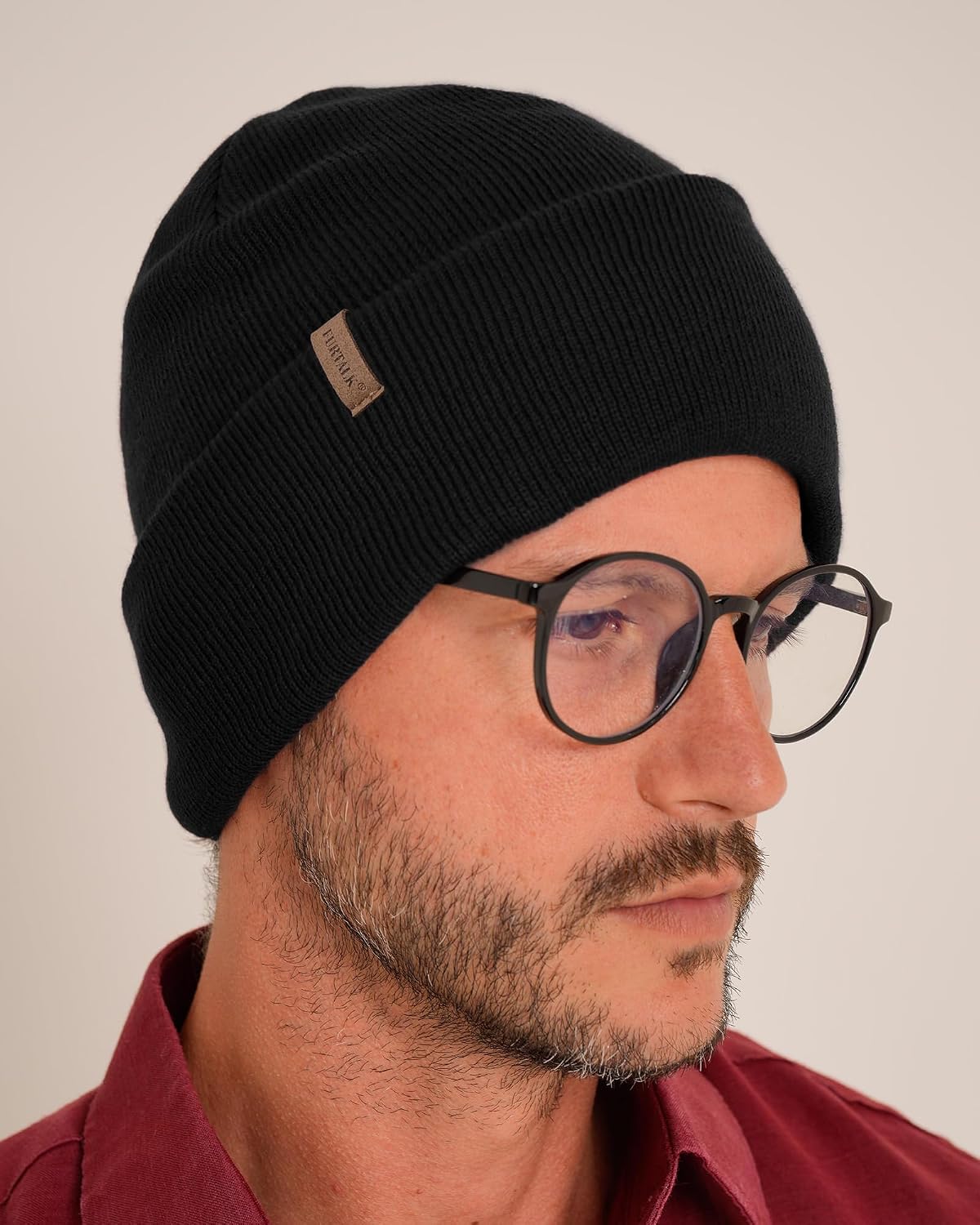 FURTALK Beanie for Men Women Cuffed Thick Knitted Unisex Winter Hat Beanies Skull Cap - Caps Fitted Little RockCaps Fitted Little Rock Caps Fitted Little Rock