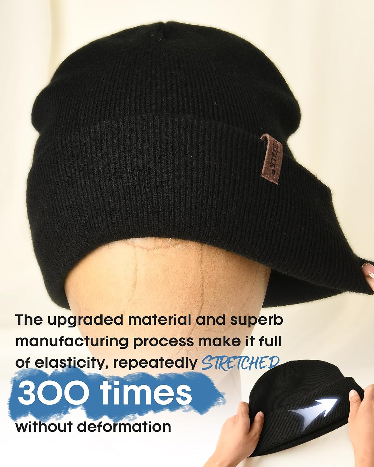FURTALK Beanie for Men Women Cuffed Thick Knitted Unisex Winter Hat Beanies Skull Cap - Caps Fitted Little RockCaps Fitted Little Rock Caps Fitted Little Rock
