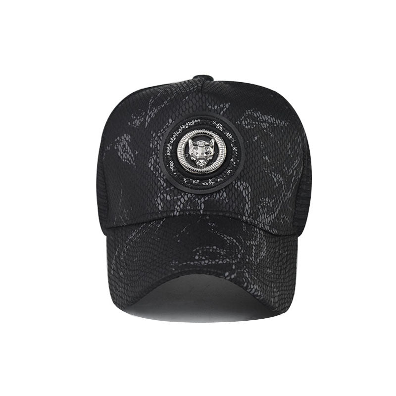 Gradient Color Cheetah Baseball Cap Men Women Plaid Peaked Cap - Caps Fitted Little Rock Caps Fitted Little RockCaps Fitted Little Rock