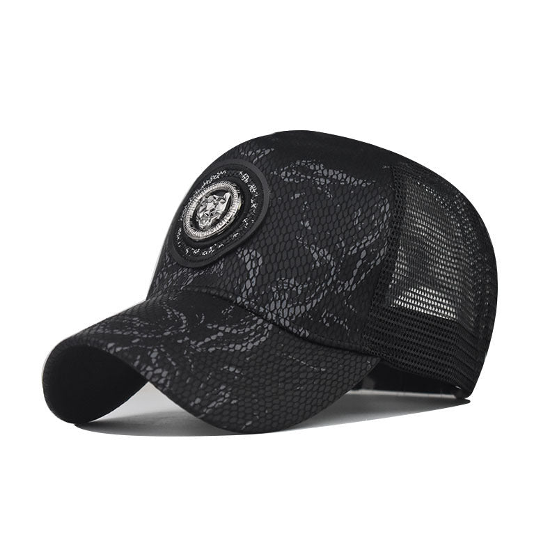 Gradient Color Cheetah Baseball Cap Men Women Plaid Peaked Cap - Caps Fitted Little Rock Caps Fitted Little RockCaps Fitted Little Rock