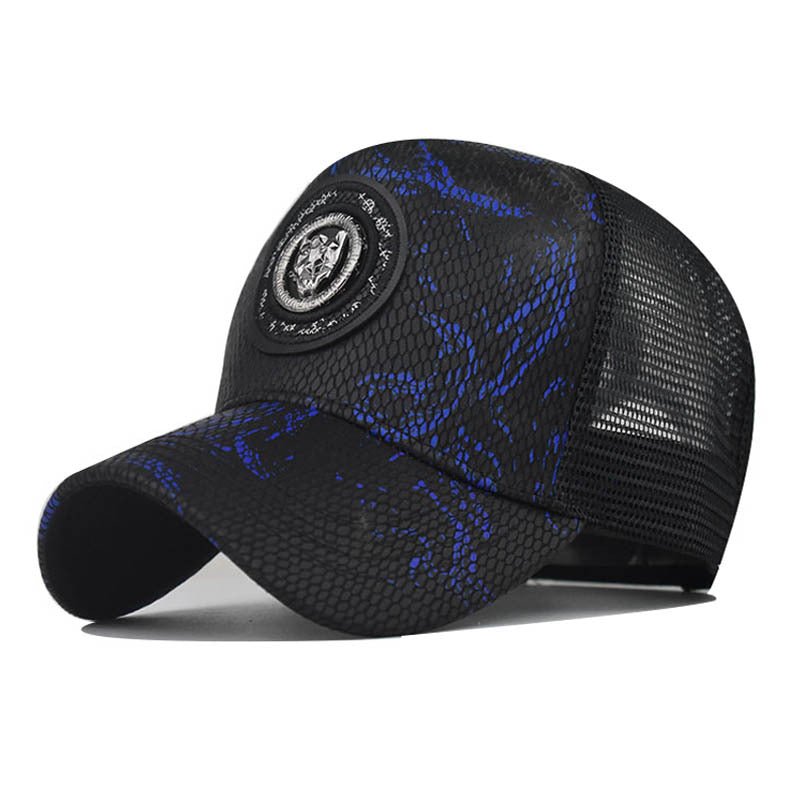 Gradient Color Cheetah Baseball Cap Men Women Plaid Peaked Cap - Caps Fitted Little Rock Caps Fitted Little RockCaps Fitted Little Rock