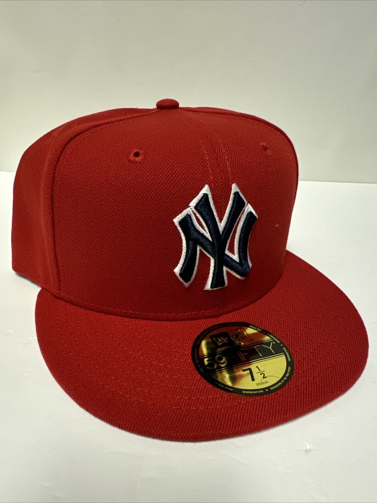 NY Yankees Red Limp Bizkit Durst Fitted Cap 7 1/2 New Era - LIMITED EDITION Rare