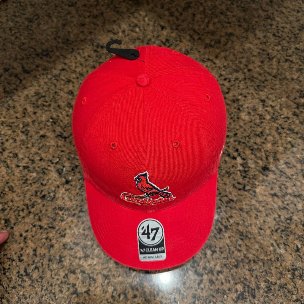 St. Louis Cardinals '47 Clean Up Baseball Cap Hat Adjustable Red MLB New