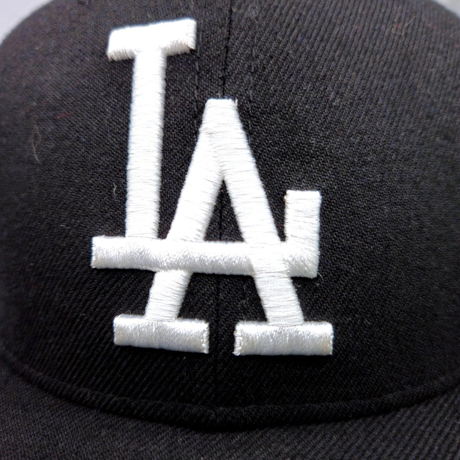 47 Brand Los Angeles Dodgers Snapback Hat Black White LA Logo MLB Cap Side Patch