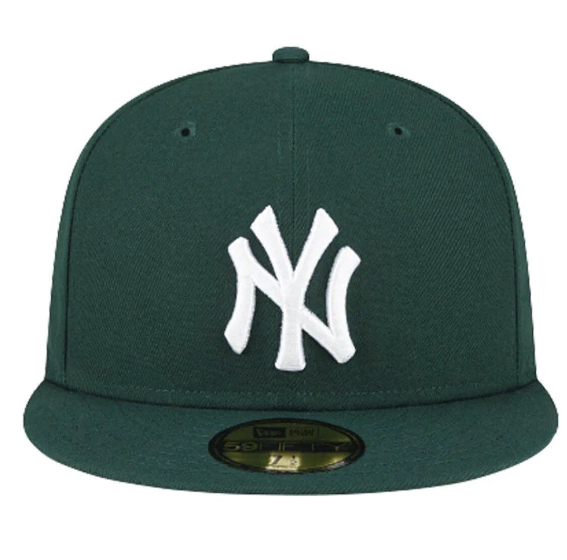 New York Yankees MLB New Era 59FIFTY Fitted Cap HAT 5950 DARK GREEN RETRO OG NEW