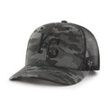 '47 MLB Black Tonal Camo Snapback Trucker Adjustable Hat, Adult One Size Fits Al