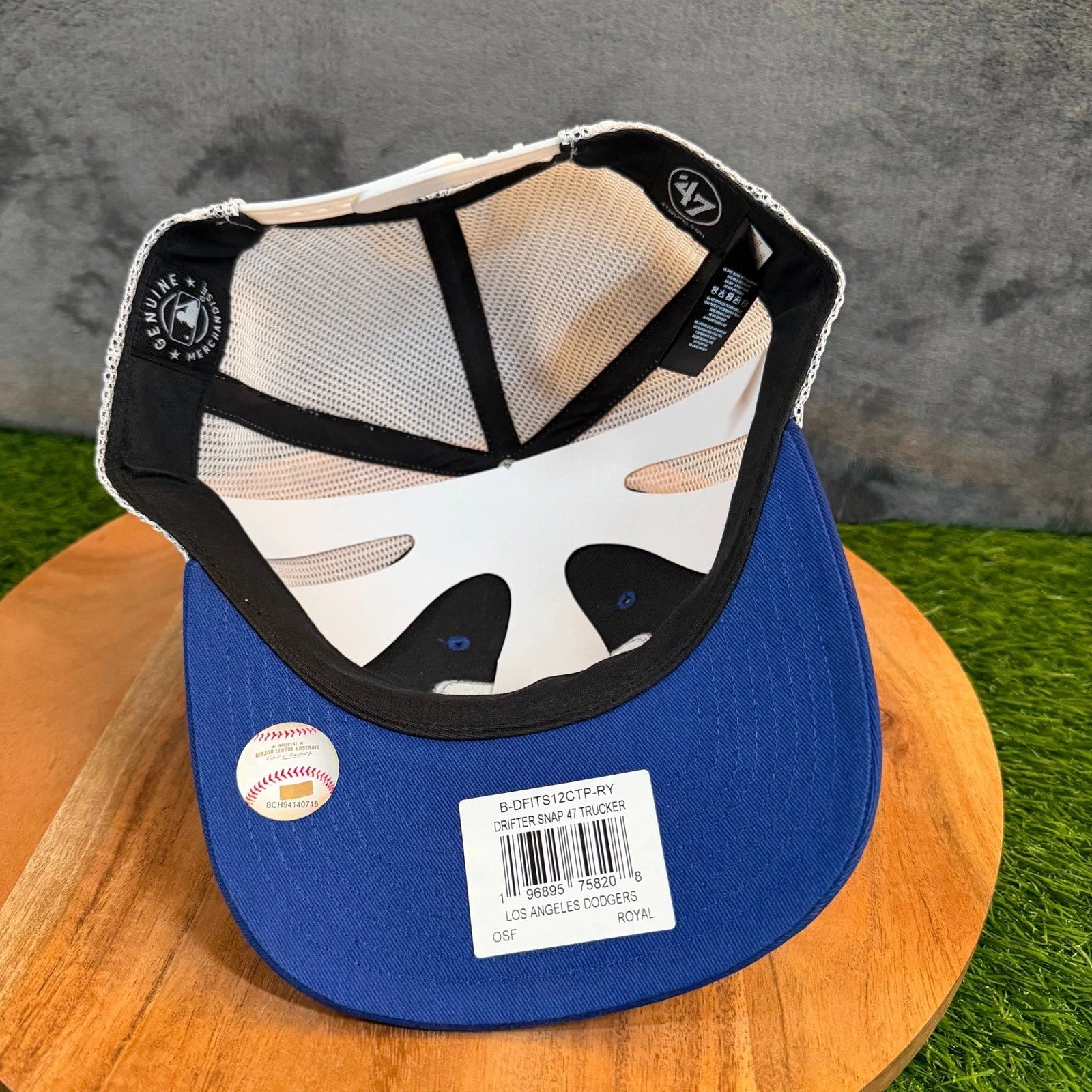 47 Brand Los Angeles Dodgers Drifter Snapback Trucker Hat Mens One Size Blue NWT