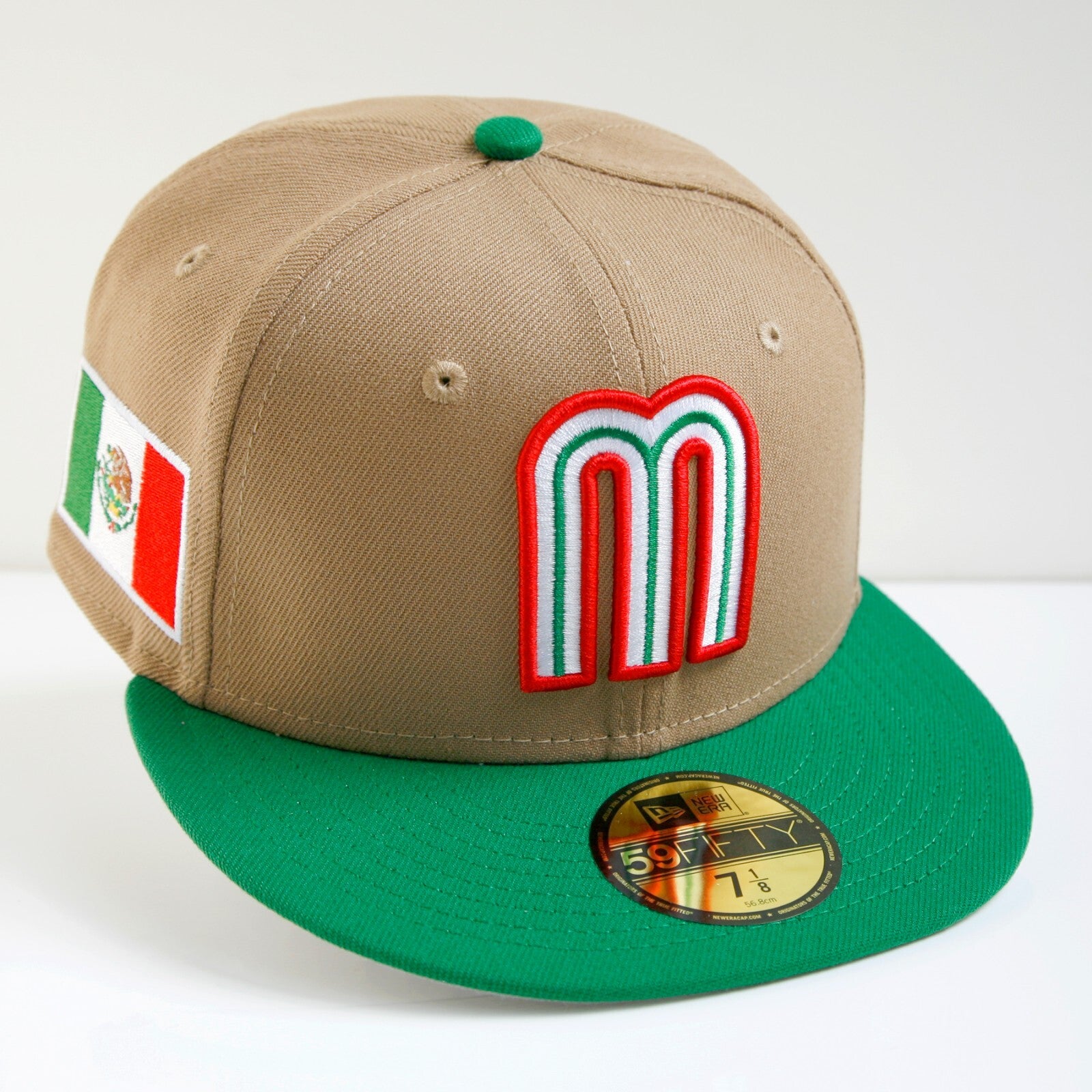 New Era Mexico 59Fifty Fitted Cap WBC Limited-Edition Khaki/Green/Gray