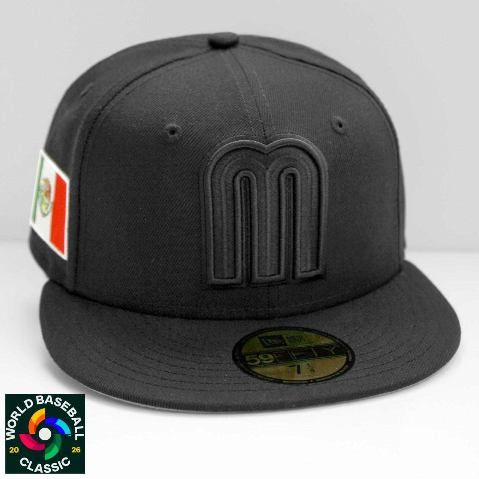 New Era Mexico 59Fifty Men's Fitted Hat WBC 2026 Black Limited-Edition RARE