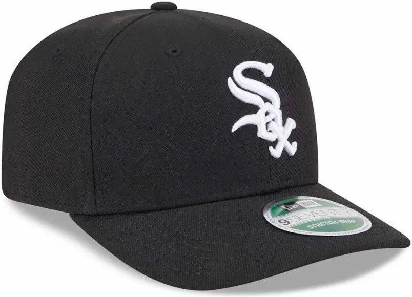 New Era Unisex MLB CHICAGO WHITE SOX 970SS Snapback Hat STRETCH BLACK Grey OTC