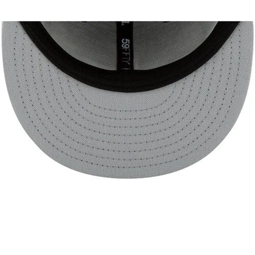 New Era Chicago Bulls Snapback Hat NBA Team EST Side Patch Black Sky Blue Cap