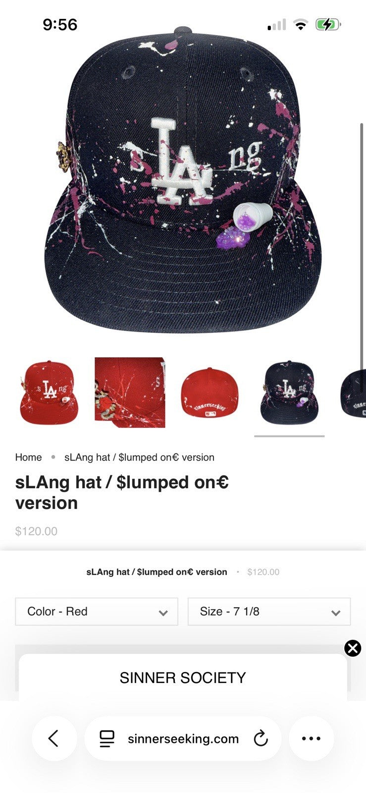 Limited Edition Sinner Seeking sLAng Hat New Era 9FIFTY LA Dodgers Sold Out