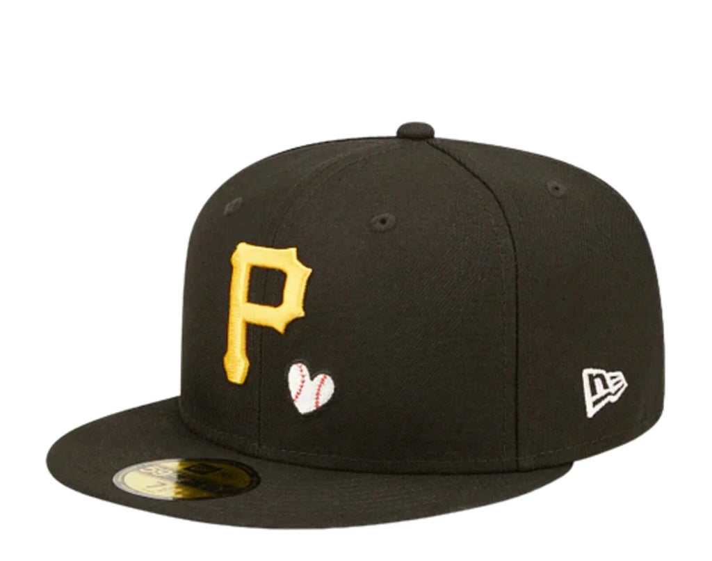 MEN’S PITTSBURGH PIRATES NEW ERA TEAM HEART WS PATCH LOGO 59FIFTY Fitted Hat Cap