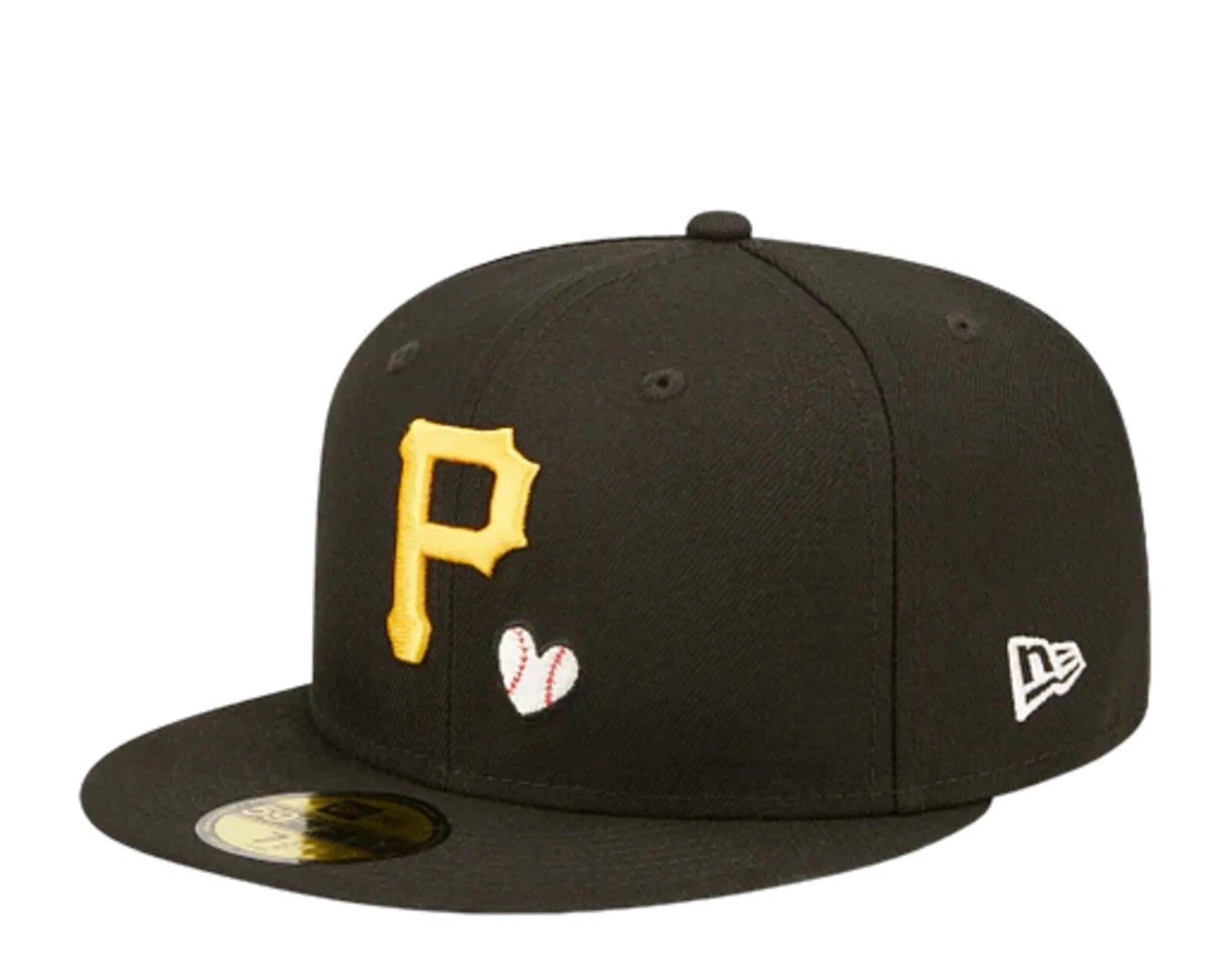 MEN’S PITTSBURGH PIRATES NEW ERA TEAM HEART WS PATCH LOGO 59FIFTY Fitted Hat Cap