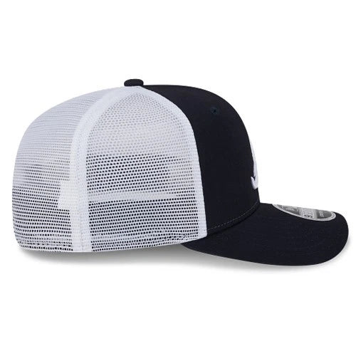 New Era Atlanta Braves 970 Navy Snapback Hat MLB Stretch Snap Trucker Mesh Cap