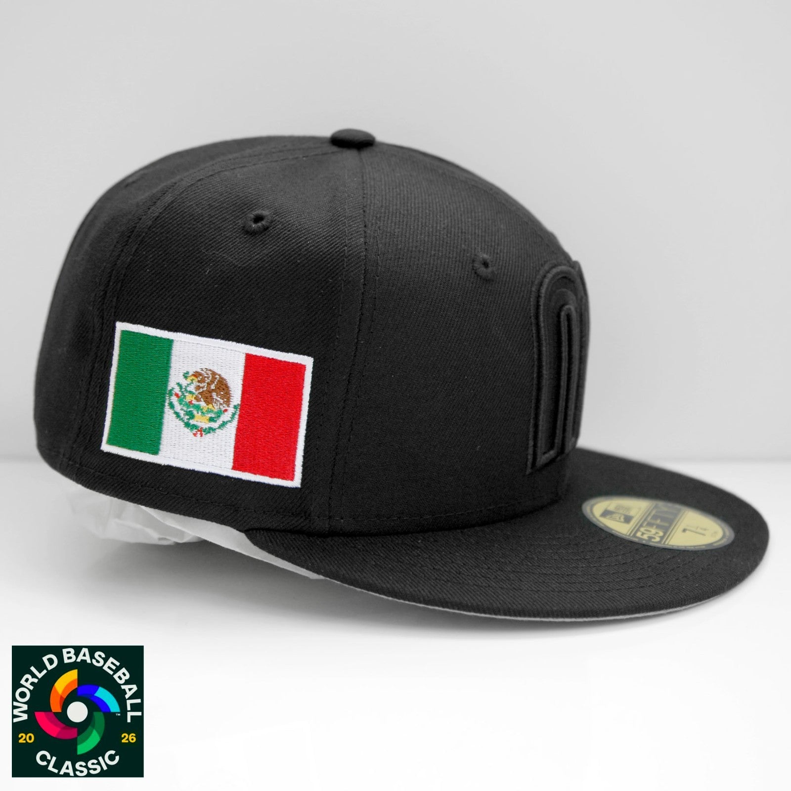 New Era Mexico 59Fifty Men's Fitted Hat WBC 2026 Black Limited-Edition RARE