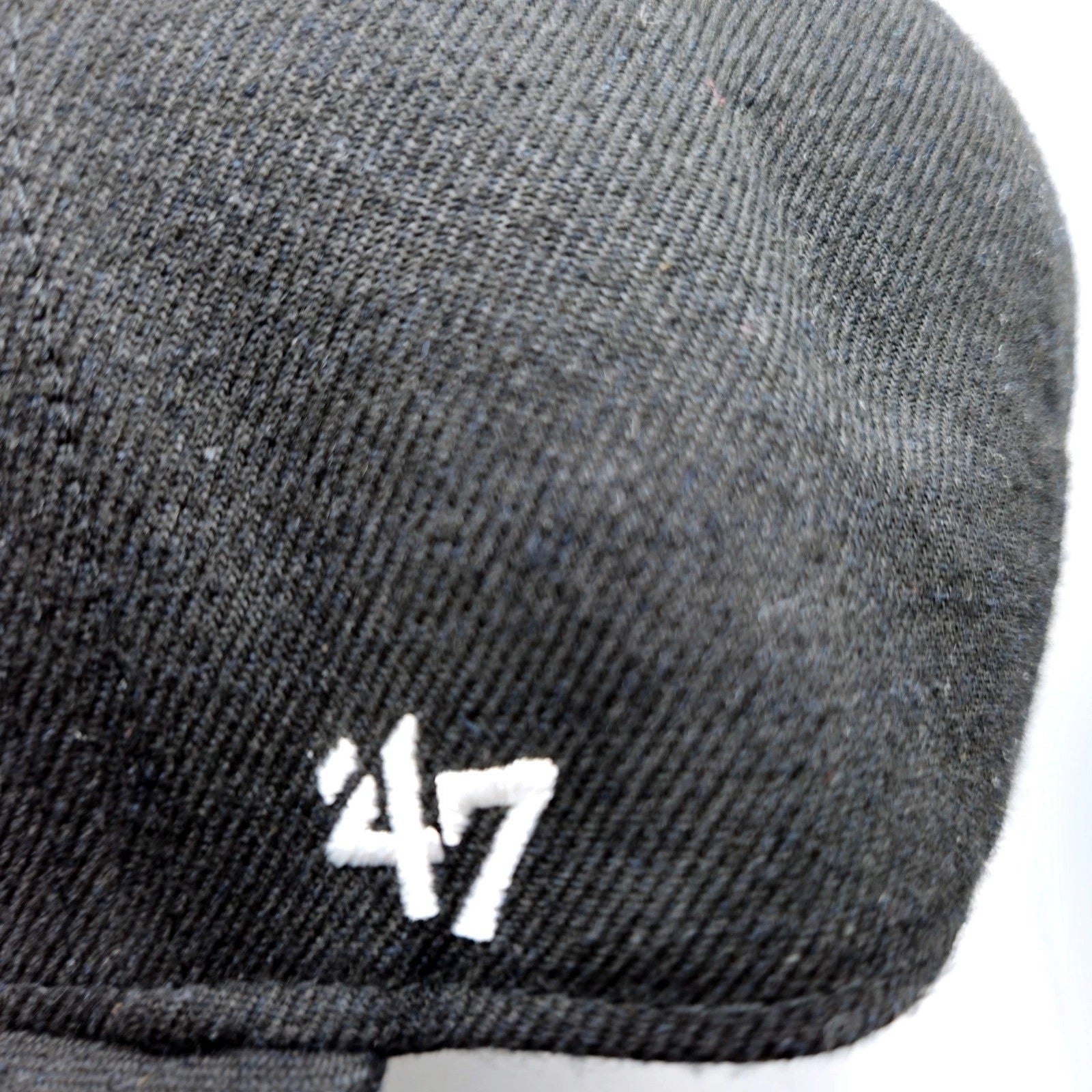 47 Brand Los Angeles Dodgers Snapback Hat Black White LA Logo MLB Cap Side Patch
