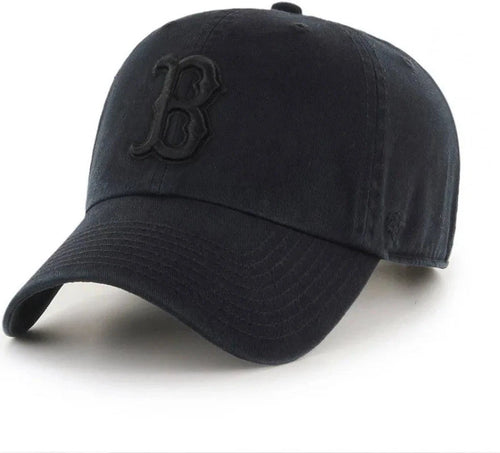 47 Brand Boston Red Sox Clean Up Hat Cap Black Adjustable