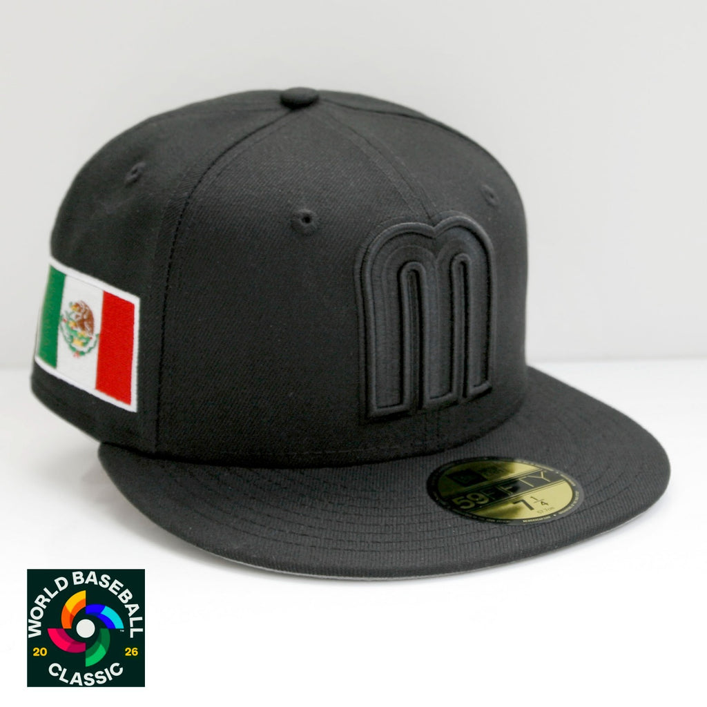New Era Mexico 59Fifty Men's Fitted Hat WBC 2026 Black Limited-Edition RARE