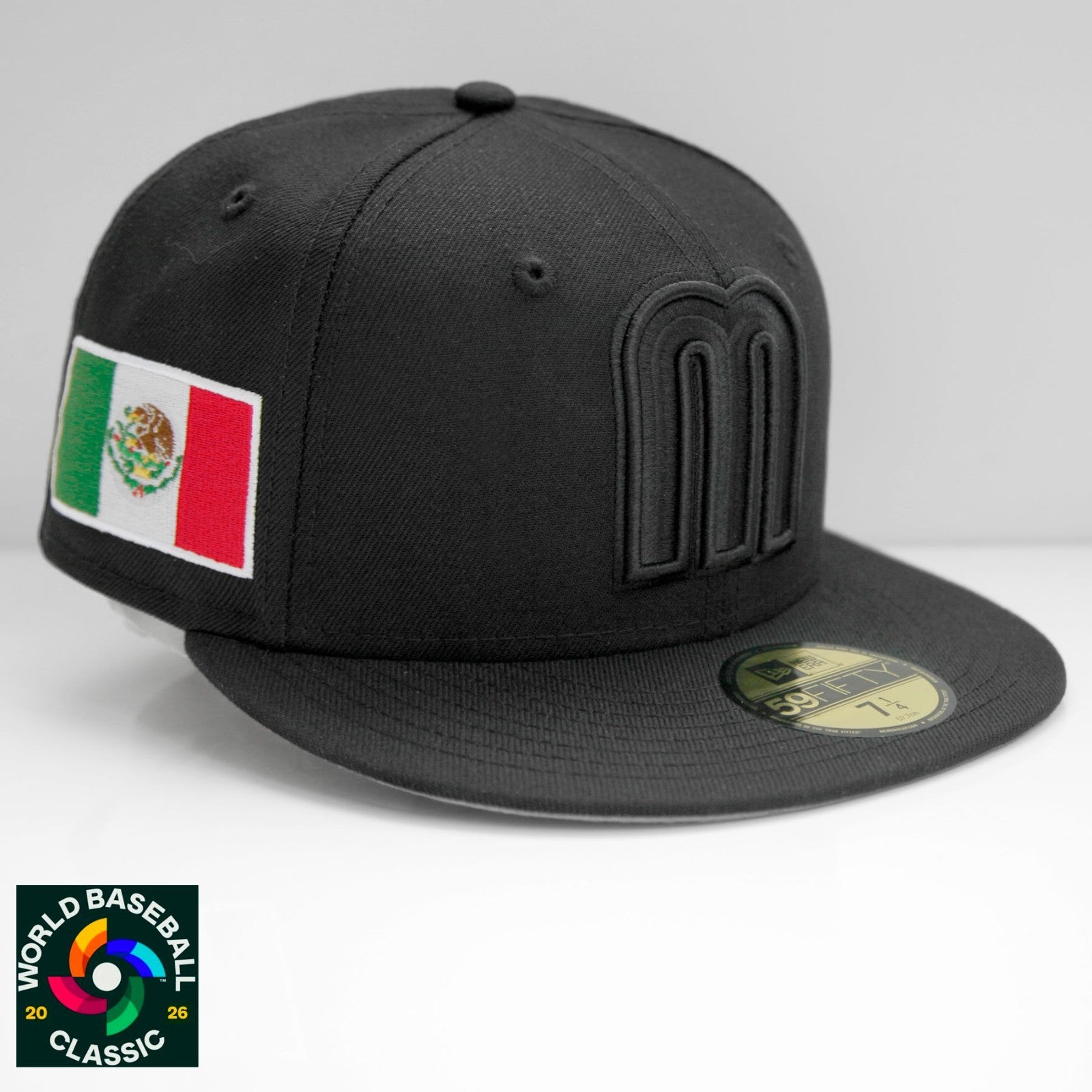 New Era Mexico 59Fifty Men's Fitted Hat WBC 2026 Black Limited-Edition RARE
