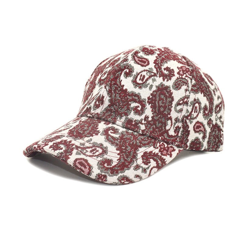 Spring And Summer Men And Women Baseball Cap Paisley Pattern Printed Baseball Cap - Caps Fitted Little Rock Caps Fitted Little RockCaps Fitted Little Rock