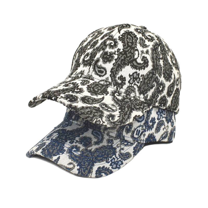 Spring And Summer Men And Women Baseball Cap Paisley Pattern Printed Baseball Cap - Caps Fitted Little Rock Caps Fitted Little RockCaps Fitted Little Rock