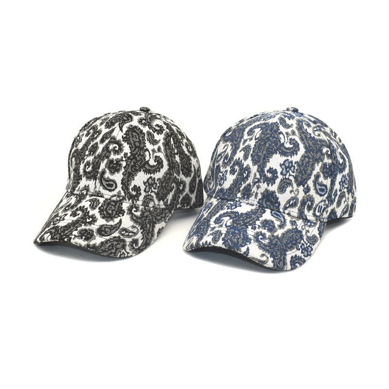 Spring And Summer Men And Women Baseball Cap Paisley Pattern Printed Baseball Cap - Caps Fitted Little Rock Caps Fitted Little RockCaps Fitted Little Rock