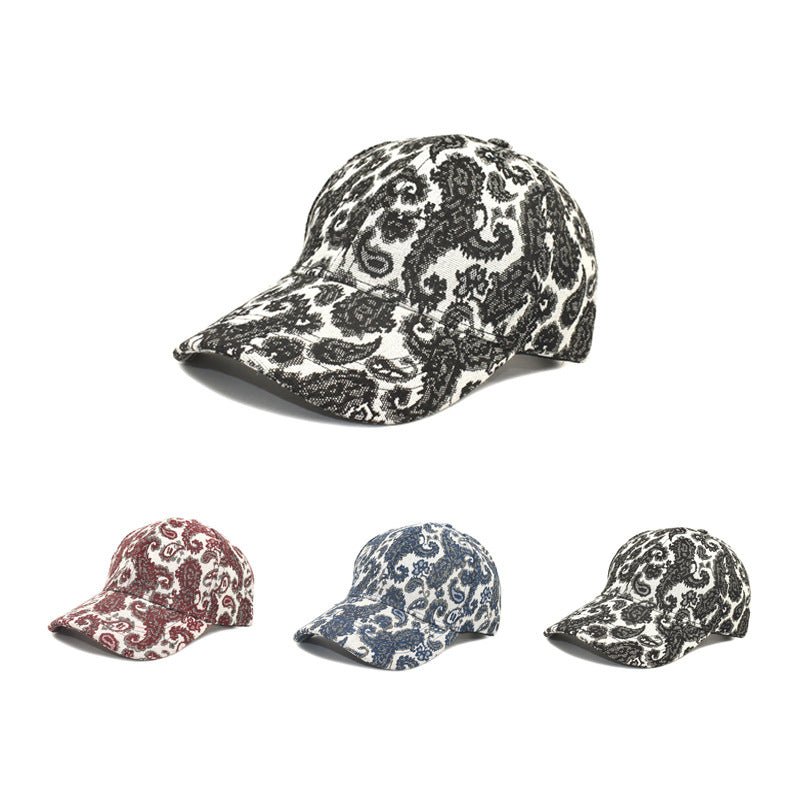 Spring And Summer Men And Women Baseball Cap Paisley Pattern Printed Baseball Cap - Caps Fitted Little Rock Caps Fitted Little RockCaps Fitted Little Rock