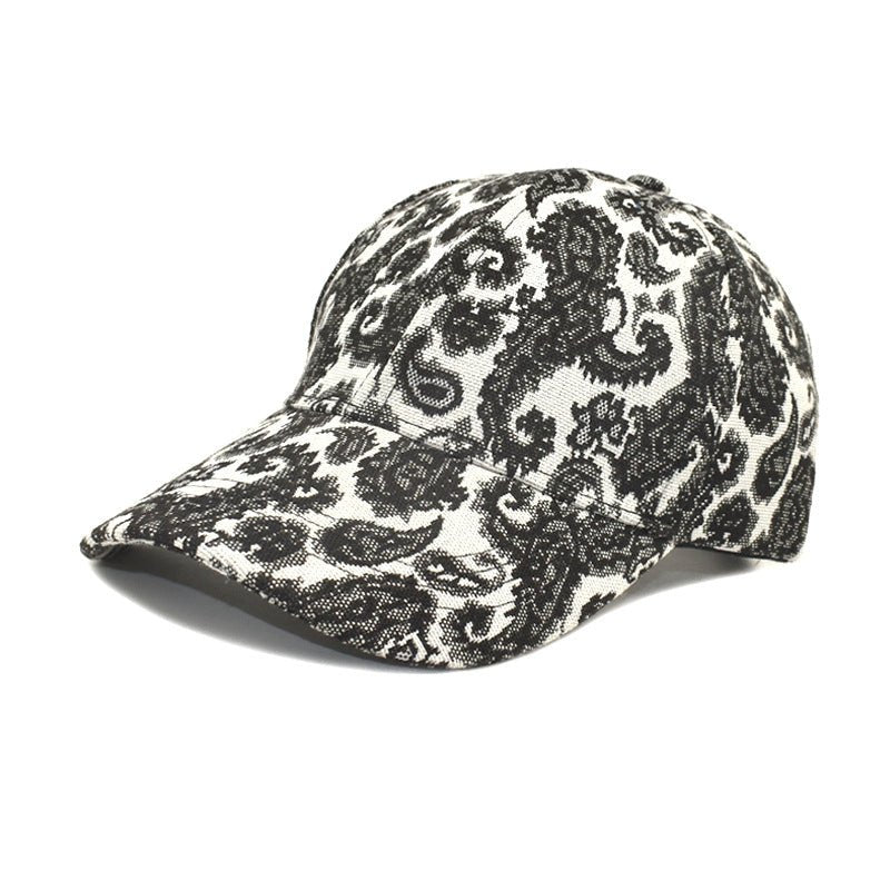 Spring And Summer Men And Women Baseball Cap Paisley Pattern Printed Baseball Cap - Caps Fitted Little Rock Caps Fitted Little RockCaps Fitted Little Rock
